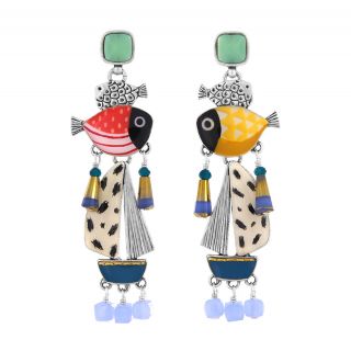 Puces Ocean Couleur Argent Multi