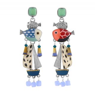 Puces Ocean Couleur Argent Multi