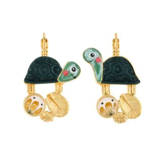 Dormeuses Carapate Couleur Dore Multi
